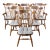 Late 20th Century 6 Ethan Allen Duxbury Maple Colonial Windsor Fiddleback Dining Chairs For Sale
