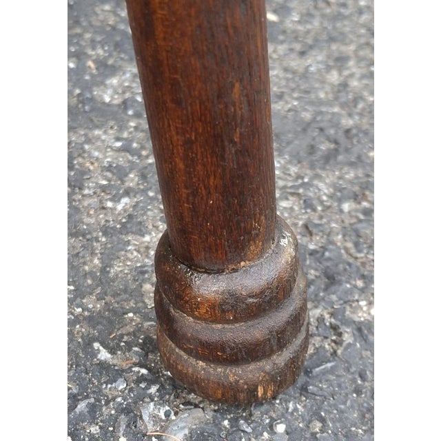 Brown Late 19th Century Arts & Crafts Cricket Side Table For Sale - Image 8 of 8