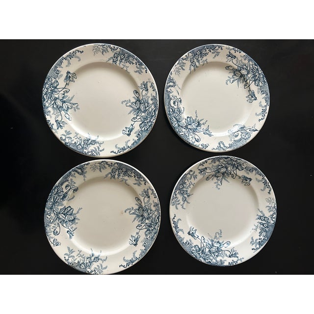 Baroque Terre De Fer Dinner Plates from Louis Graves, 1890s, Set of 13 For Sale - Image 3 of 13
