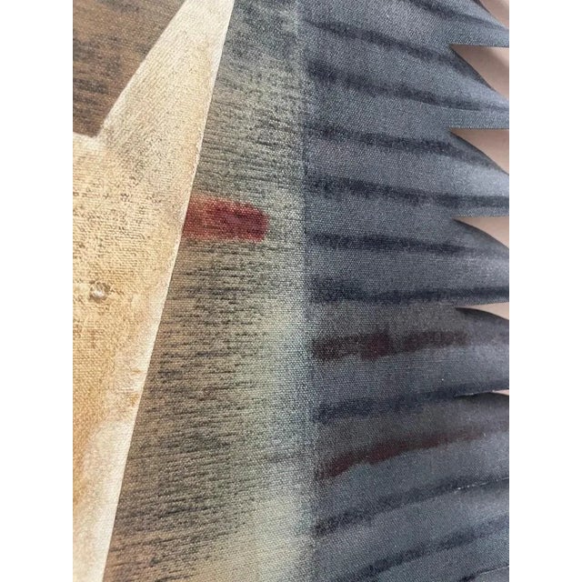 1980s Janet Folsom "Totem" Painting For Sale - Image 9 of 12