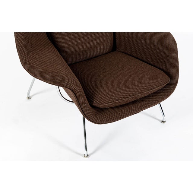 Early Restored Mid Century Brown Womb Lounge Chair by Saarinen for Knoll, Multiples/Custom Available For Sale - Image 12 of 17