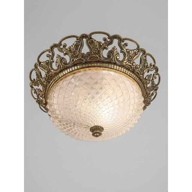 This is a beautifully oversized, c.1960s French pendant light that perfectly balances old-world charm with a bit of a...