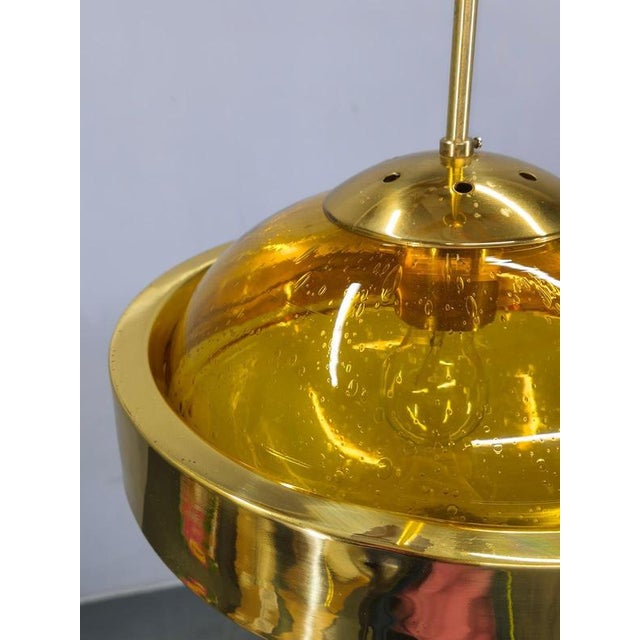 1970s Space Age Ufo Pendant Lamp from Kamenický Šenov, Former Czechoslovakia, 1970s For Sale - Image 5 of 15
