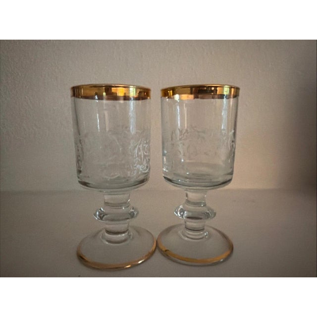 1960s 1960s Mid-Century Modern Bar Set Wooden Ice Bucket & Tongs, Decanter & Glasses - Set of 5 For Sale - Image 5 of 6