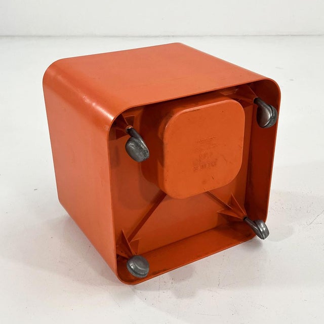 Orange Dime Planter on Wheels by Marcello Siard for Longato, 1970s For Sale - Image 6 of 8