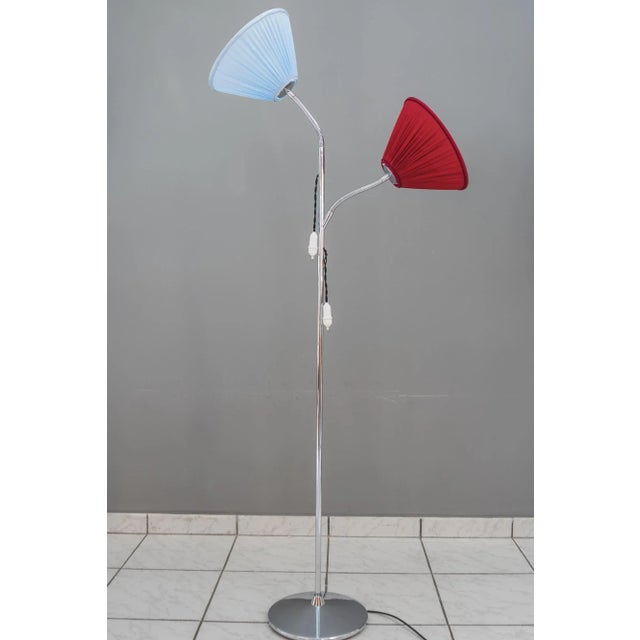 Mid-Century Modern Austrian Floor Lamp by Rupert Nikoll, 1950s For Sale - Image 3 of 18