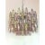 Impressive and contemporary chandelier in Venini style. Poliedri in violet, pink and champagne color, elemet of Murano...