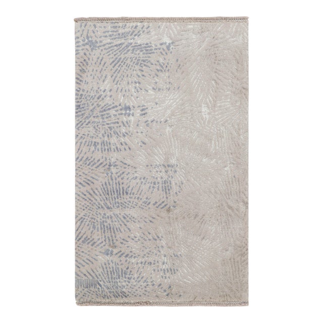 Rug & Kilim’s Modern Abstract Rug in Beige and Gray For Sale