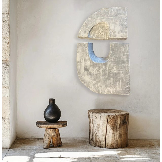 Contemporary Minimalist Abstract Block Wall Art- Set of 2 For Sale - Image 3 of 6