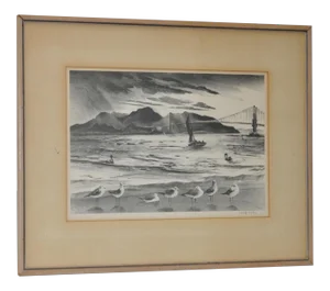 Adolph Dehn "Golden Gate" Lithograph C.1940