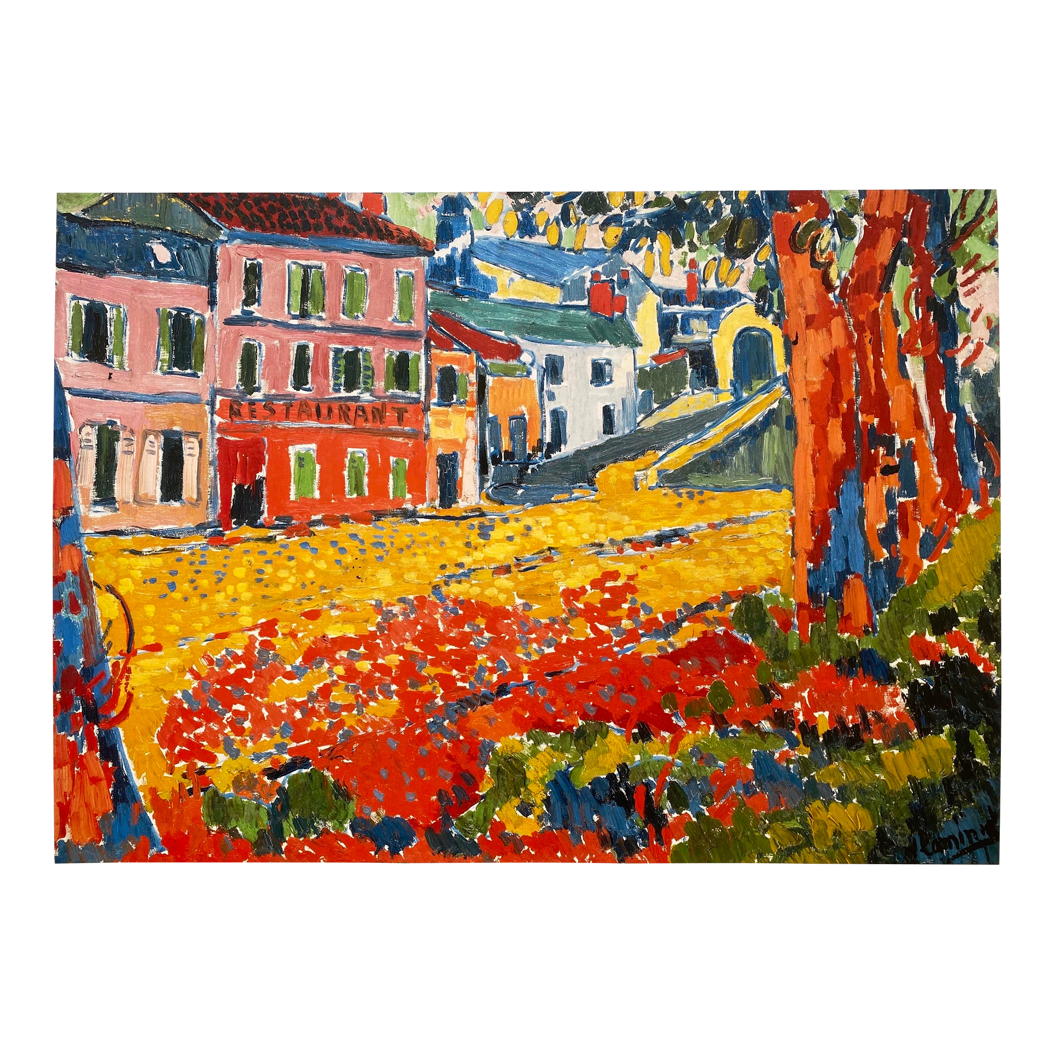 Maurice De Vlaminck Fauvism Offset Lithograph Print French Museum