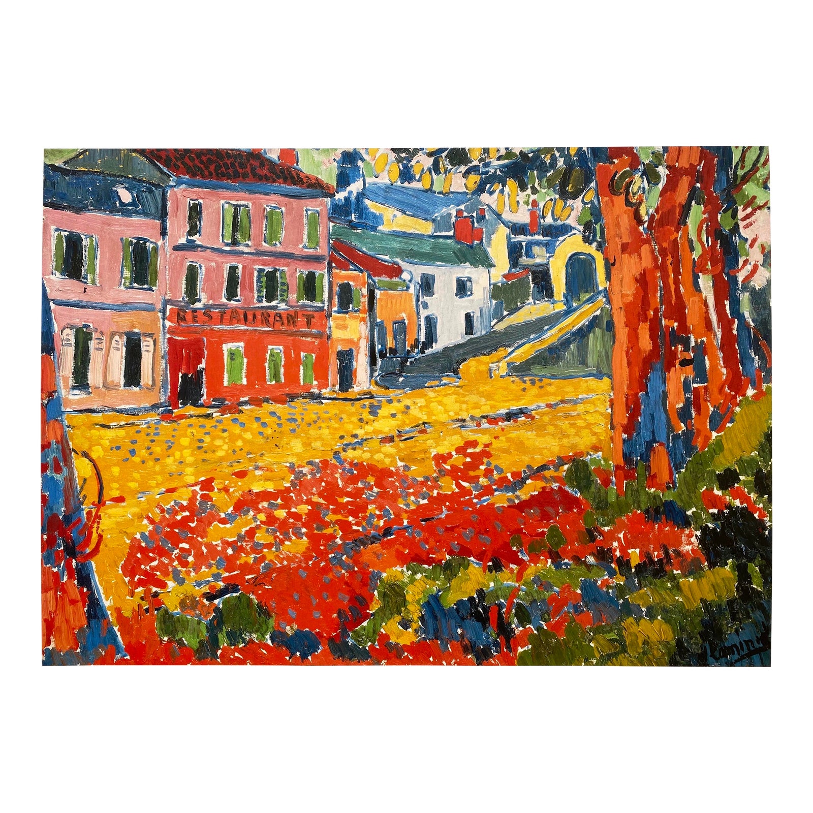 Maurice De Vlaminck Fauvism Offset Lithograph Print French Museum
