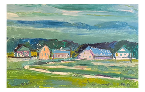 Jean Krille, Landscape 136, Oil on Masonite, Framed