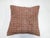 Mid-Century Modern Red Turkish Pillow with Pink Linen Backing For Sale - Image 3 of 5