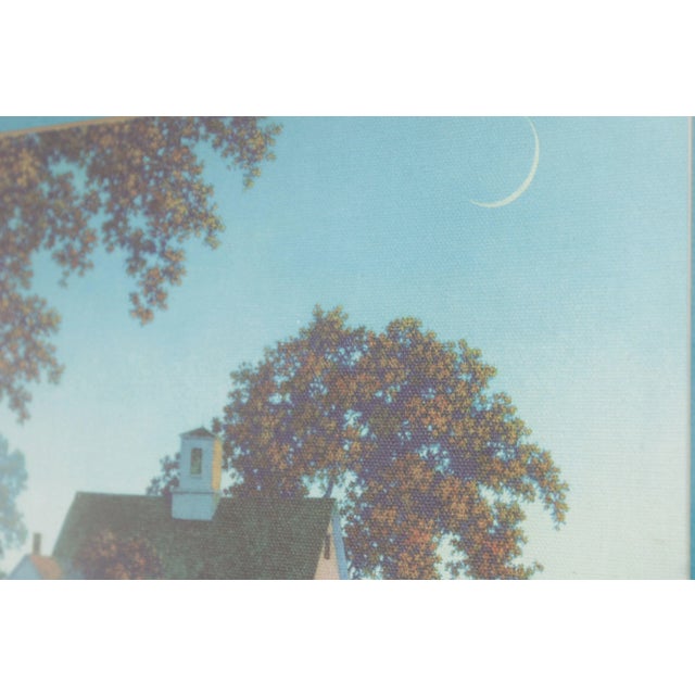 Glass 1970s Maxfield Parrish Framed 'New Moon' Giclee Print For Sale - Image 7 of 12