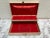 Mid-Century Velvet Lined Jewelry Box With Gold Accents For Sale In Sacramento - Image 6 of 10