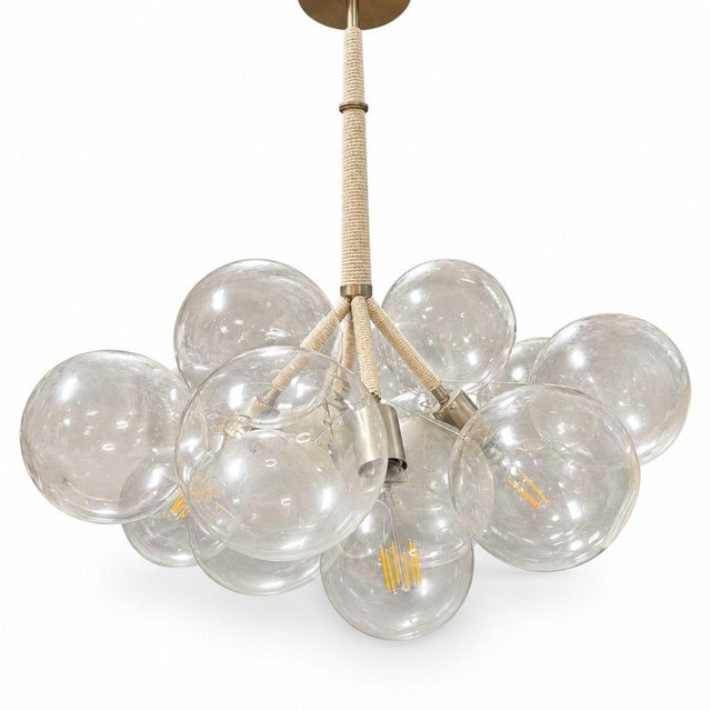 Mid-Century Modern Made Goods Marjorie Resin Chandeliers - a Pair For Sale - Image 3 of 7