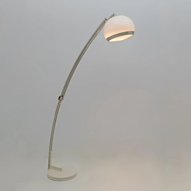 1970s Italian Modern Extendable Arched Floor Lamp by Goffredo Reggiani, 1970s For Sale - Image 5 of 8
