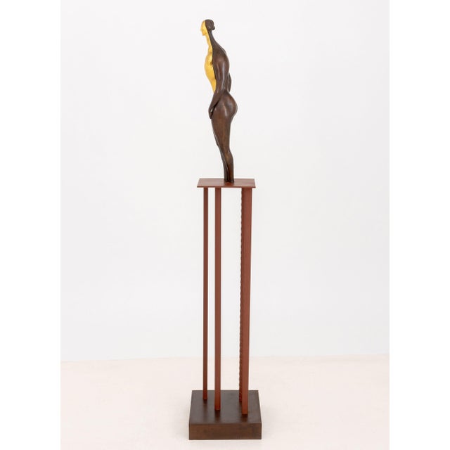 Doris Porter Caesar Attributed Gilt and Patinated Bronze Sculpture For Sale - Image 10 of 13