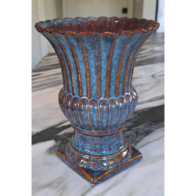 Vintage Ceramic Urn Shaped Cachepot For Sale - Image 4 of 7