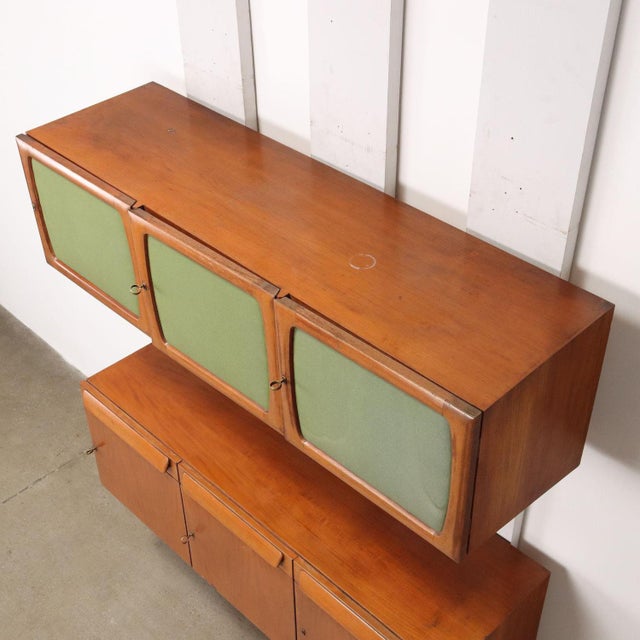 Vintage Wall Units in Teak and Mahogany with Drawers, Italy, 1960s, Set of 2 For Sale - Image 10 of 14