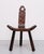 Brutalist Brutalist Tripod Spanish Stool, 1950s For Sale - Image 3 of 10