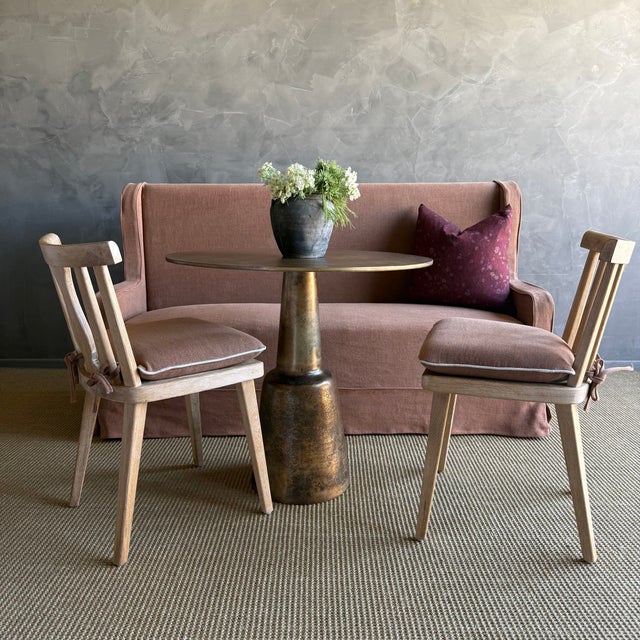 Bistro Table or Entry Table in Aged Brass Finish For Sale - Image 4 of 13