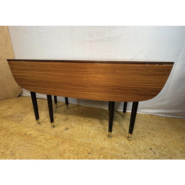 1950s Mid-Century Librenza Extending Fold-Out Dining Table in Teak and Tola from G-Plan, 1950s For Sale - Image 5 of 11