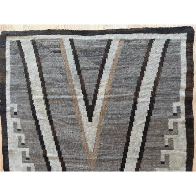 Paths of the Sacred Mountains Late 19th-Century Navajo Transitional Handmade Rug For Sale - Image 10 of 18