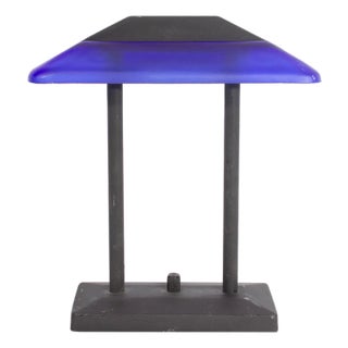 Tensor 1980s Postmodern Blue Bankers Desk Lamp For Sale