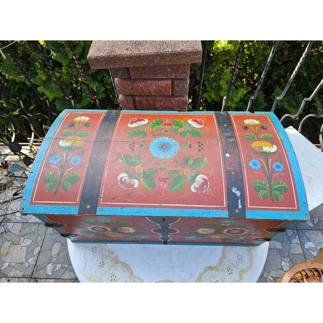 Antique Scandinavian Chest, 1890s For Sale - Image 9 of 11