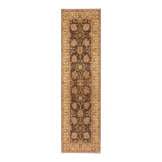 Ziegler Gray/Ivory Wool Runner Rug- 3'1'' X 9'3'' For Sale