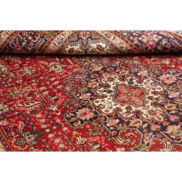 Middle Eastern Hand-Knotted Tabriz Rug For Sale - Image 10 of 11