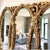 Gold Rare Vintage Triple Oval Mirror 66”w | Statement Mirror For Sale - Image 8 of 9