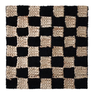 Rug & Kilim Custom Checkered Jute Rug, 10' x 14' For Sale
