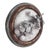Traditional Paper Mache Fig Branch in Cartapesta Round Frame For Sale - Image 3 of 11