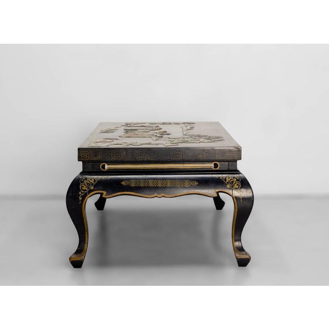 Vintage Chinese Lacquered Coffee Table, 1950s For Sale - Image 3 of 10