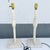 Late 20th Century Mid Century Modern Sculptural Lamps on Travertine - A Pair For Sale - Image 5 of 7