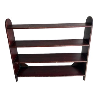 19th Century Original Red Painted Bucket/ Crock Shelf From Pennsylvania For Sale