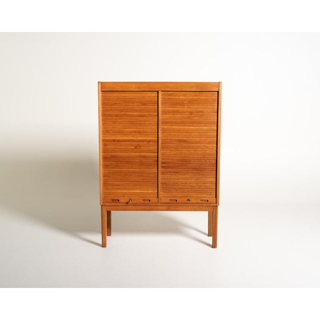 Swedish Oak Filing Cabinet, Early 1900s For Sale - Image 9 of 9