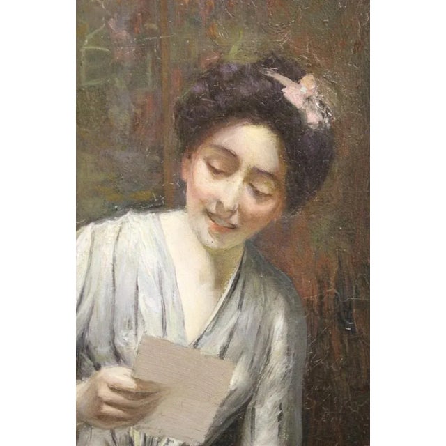 Alfred Martin, Lady, 1904, Oil on Canvas For Sale - Image 11 of 13