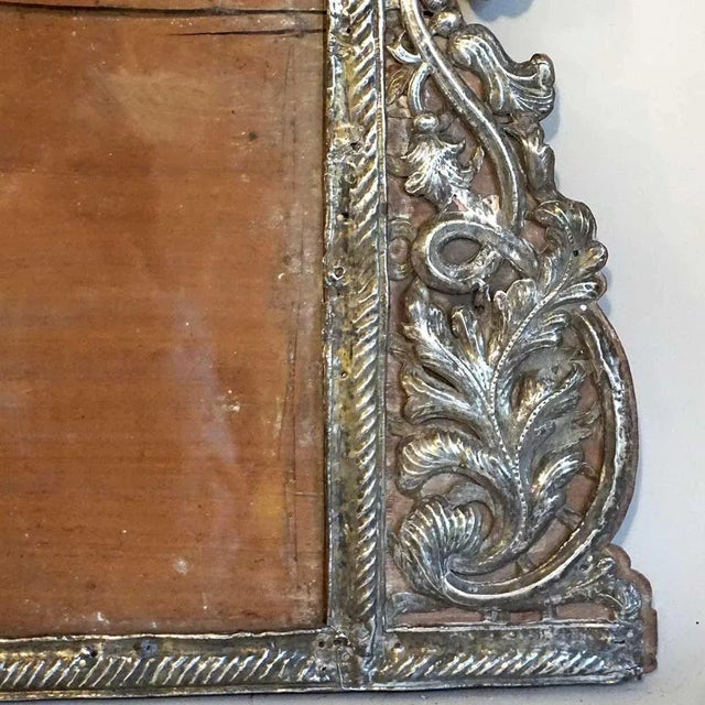 18th Century Indo-Portuguese Baroque Silver Mounted Frame For Sale In Denver - Image 6 of 8