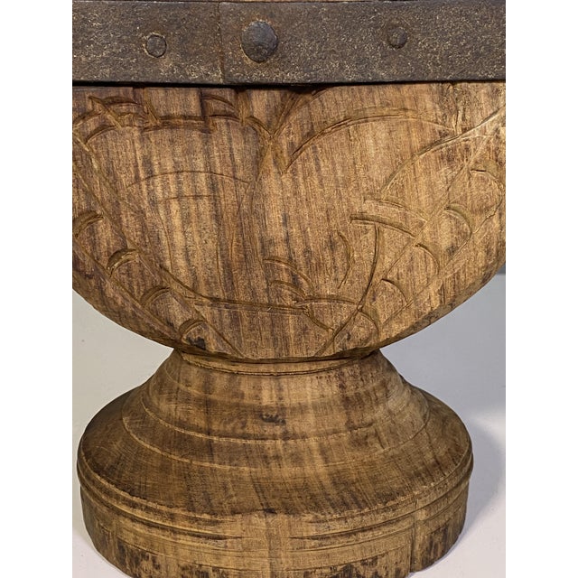 Wood Vintage Indian Candleholder, 1920s For Sale - Image 7 of 11