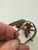 Mid-Century Mexican Sterling Silver 3-Parrot Brooch Pin – Green Stone Cabochons, Signed SRL For Sale In Seattle - Image 6 of 7