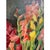 Textile Original Framed Floral Oil Painting For Sale - Image 7 of 8