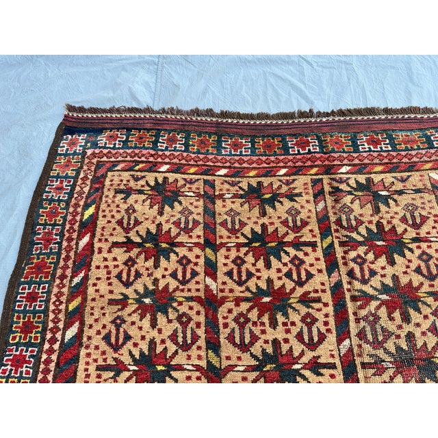 Antique Camel Serab Hand-Knotted Wool Rug - 9'10" X 5'4" For Sale - Image 10 of 12