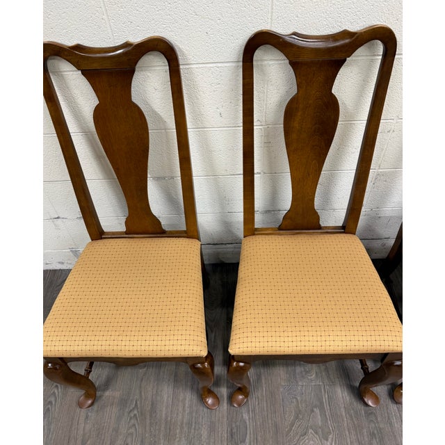 Ethan Allen Vintage Ethan Allen Classic Manor Splat Back Dining Chairs 15-6001 - Set of 4 For Sale - Image 4 of 13