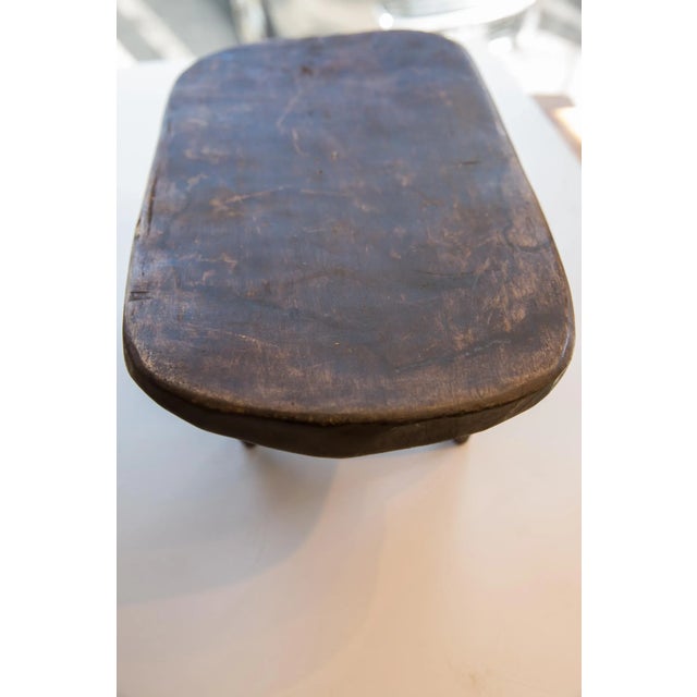 Tribal Vintage African Senufo Wood Milk Stool For Sale - Image 3 of 8