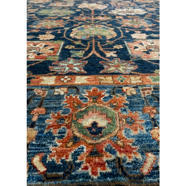 Early 21st Century Oriental Handmade Runner Rug 8'10" x 11'9" #17014 For Sale - Image 5 of 8