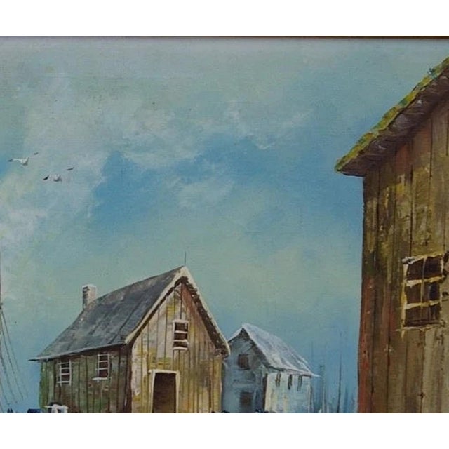 Nautical Original Seascape Oil Painting, Ukrainian Artist Luini, Soviet Art 50-60 For Sale - Image 3 of 6